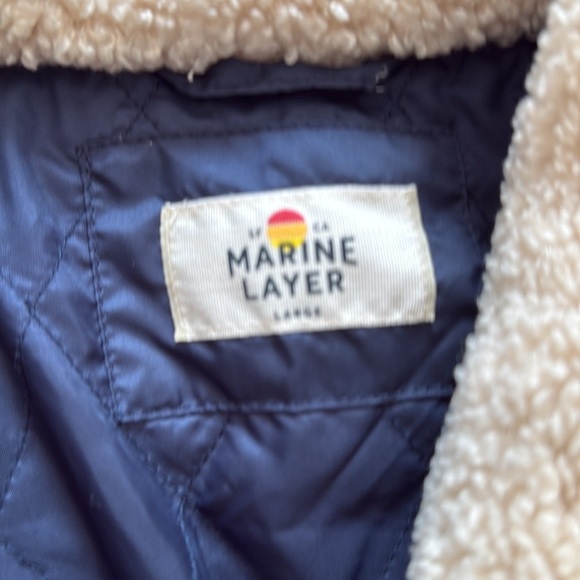 Marine Layer Sherpa Overshirt L - Picture 2 of 4